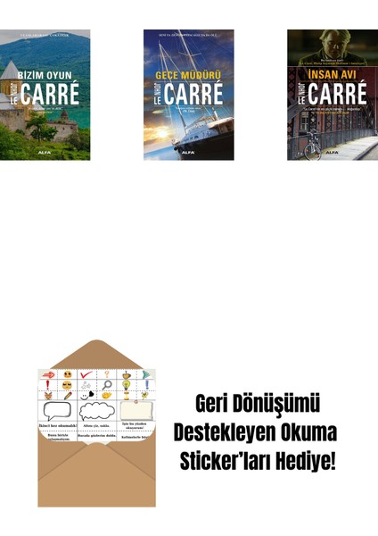 Bizim Oyun + Gece Müdürü + Insan Avı + Okuma Sticker'ları