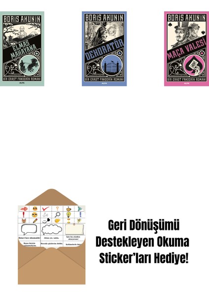 Elmas Mahayana + Dekoratör + Maça Valesi + Okuma Sticker'ları