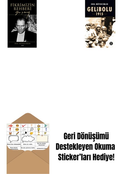 Fikrimizin Rehberi (Ciltli) + Gelibolu 1915 + Okuma Sticker'ları