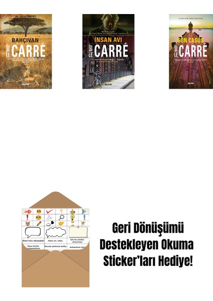 Bahçıvan + Insan Avı + Son Casus + Okuma Sticker'ları