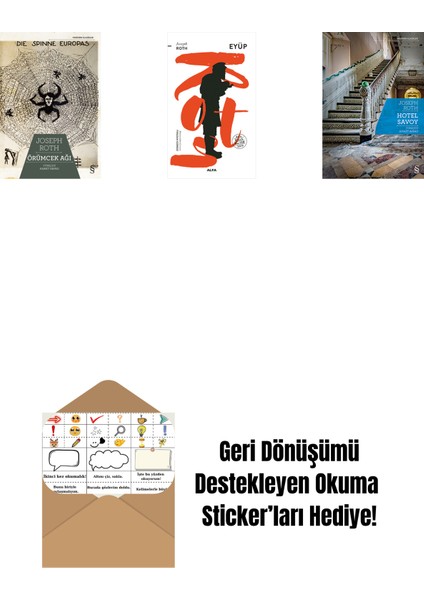 Örümcek Ağı + Eyüp + Hotel Savoy + Okuma Sticker'ları