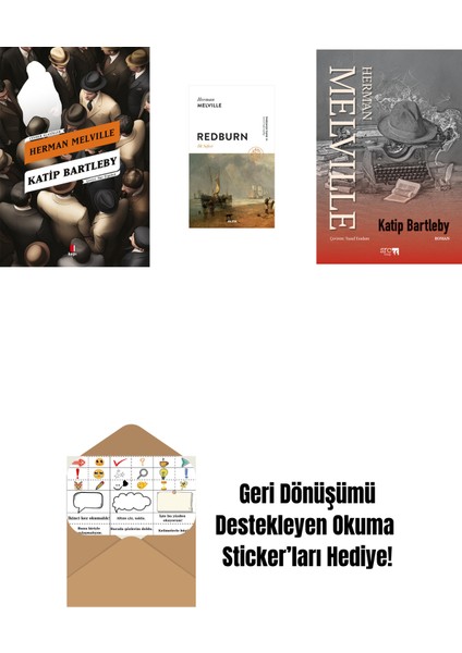 Katip Bartleby + Redburn - Ilk Seferi + Kâtip Bartleby + Okuma Sticker'ları