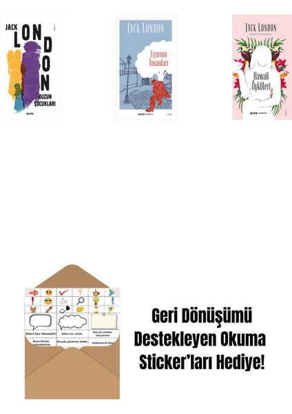 Buzun Çocukları + Uçurum Insanları + Hawaii Öyküleri + Okuma Sticker'ları