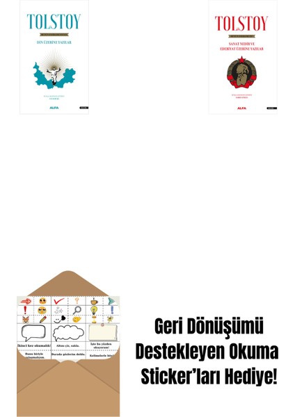 Tolstoy Bütün Eserleri 18 + Tolstoy Bütün Eserleri 15 + Okuma Sticker'ları