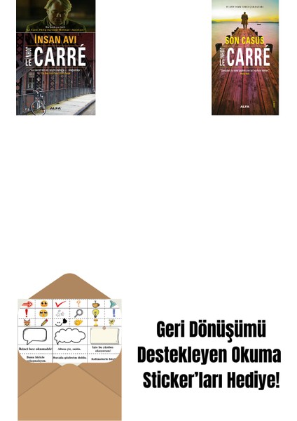 Insan Avı + Son Casus + Okuma Sticker'ları