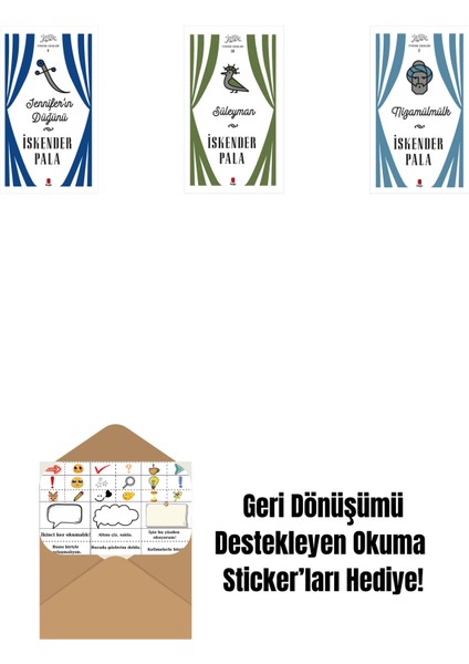 Jennifer’ın Düğünü (Ciltli) + Süleyman (Ciltli) + Nizamülmülk (Ciltli) + Okuma Sticker'ları