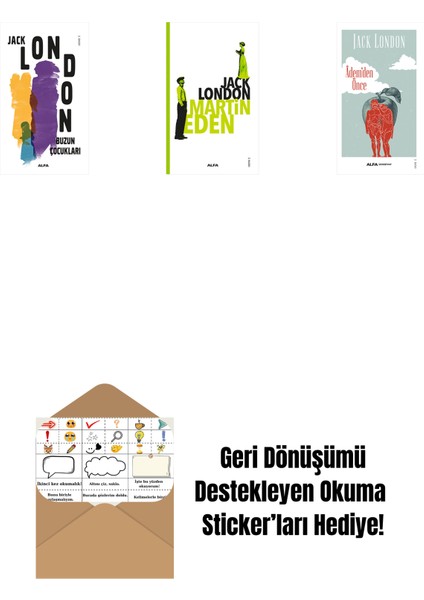 Buzun Çocukları + Martin Eden + Âdem'den Önce + Okuma Sticker'ları