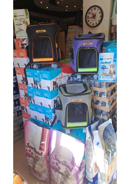 Kedi ve Köpek Için Oxygen 4 Çekerli Çekçekli Taşıma Çantası