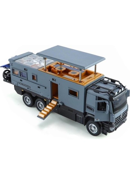 XHD-B3217 -Vardem Çek Bırak Işıklı ve Sesli Model Motorlu Karavan 1:24