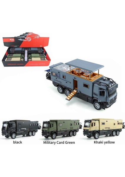 XHD-B3217 -Vardem Çek Bırak Işıklı ve Sesli Model Motorlu Karavan 1:24