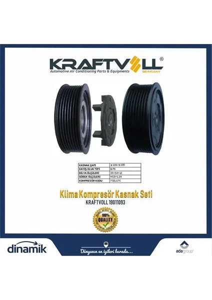 Klıma Kompresor Kasnak Setı 8pk