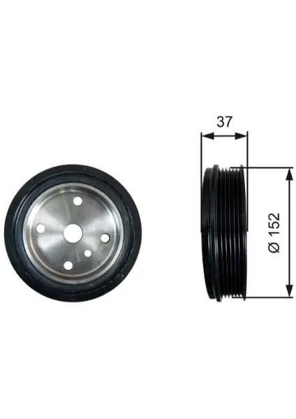Krank Kasnagı S60 I 0511 XC90 2.4 D 11 XC70 11 D5
