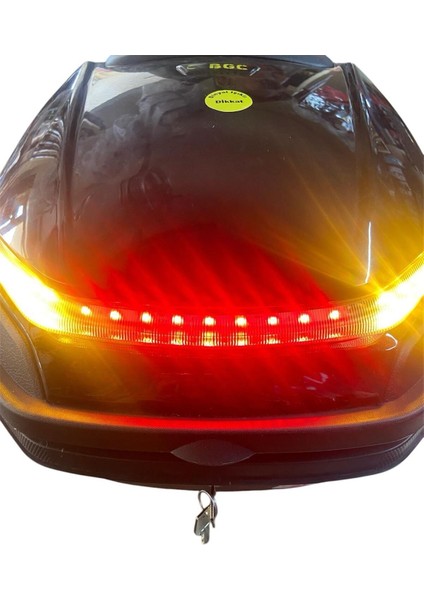 Motosiklet Arka Çanta 33LT Işıklı Stop Sağ Sol Sinyal