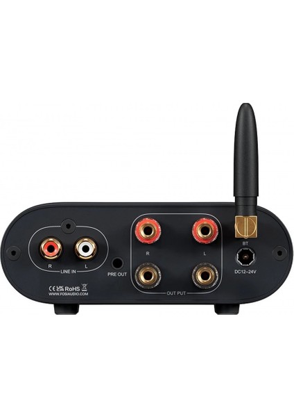 MC101 Bluetooth 5.3 Hi-Fi Amplifikatör, Vu Metre, 100 W x 2 Stereo Amplifikatör, 2 Kanal, TPA3116 Amp Çipli, Bas ve Treble Kontrolü, Sınıf D Amplifikatör, Ev Hoparlörü Için