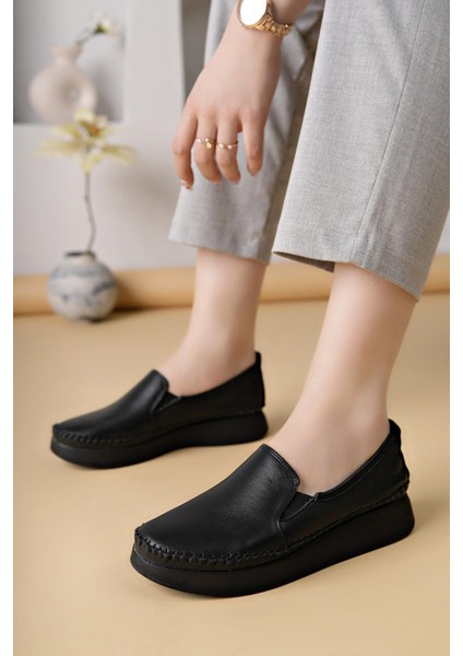 Miss 102 Siyah Hakiki Soft Deri Kadın Ayakkabı fiyatları