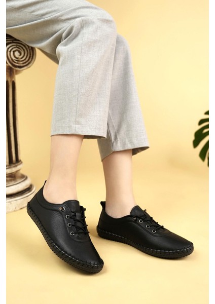 Maria 300 Siyah Hakiki Soft Deri Günlük Kadın Ayakkabı fiyatları