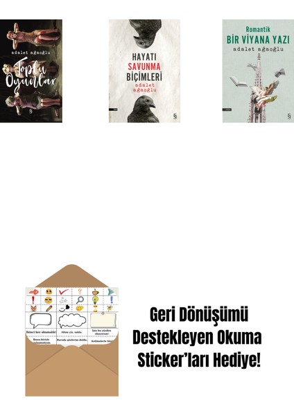Toplu Oyunlar (Ciltli) + Hayatı Savunma Biçimleri + Romantik Bir Viyana Yazı + Okuma Sticker'ları