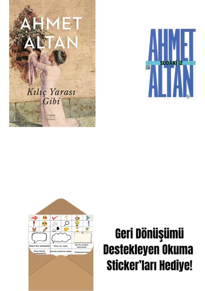 Kılıç Yarası Gibi + Sudaki Iz (Cep Boy) + Okuma Sticker'ları