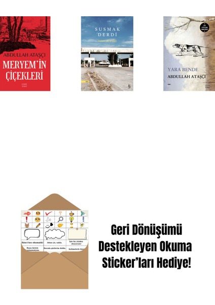 Meryem’in Çiçekleri + Susmak Derdi + Yara Bende + Okuma Sticker'ları