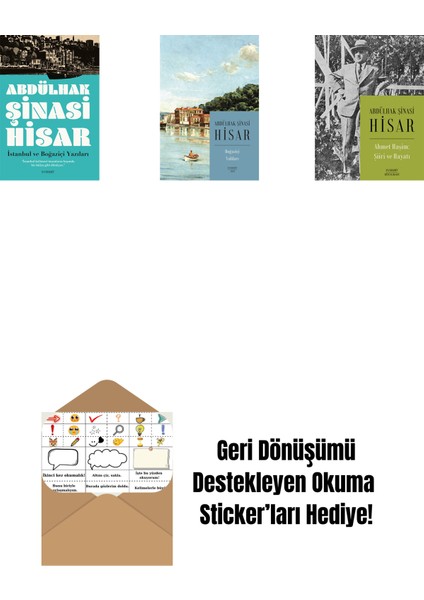 Istanbul ve Boğaziçi Yazıları + Boğaziçi Yalıları (Kitap Boy) + Ahmet Haşim: Şiiri ve Hayatı + Okuma Sticker'ları