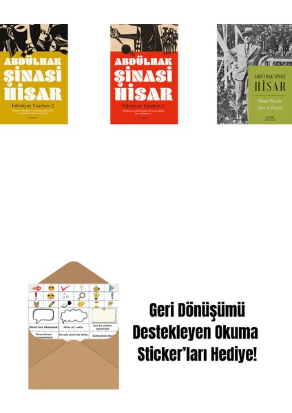 Edebiyat Yazıları 2 + Edebiyat Yazıları - 1 + Ahmet Haşim: Şiiri ve Hayatı + Okuma Sticker'ları
