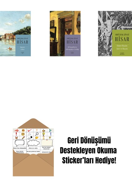 Boğaziçi Yalıları (Kitap Boy) + Ali Nizami Bey’in Alafrangalığı ve Şeyhliği (Kitap Boy) + Ahmet Haşim: Şiiri ve Hayatı + Okuma Sticker'ları
