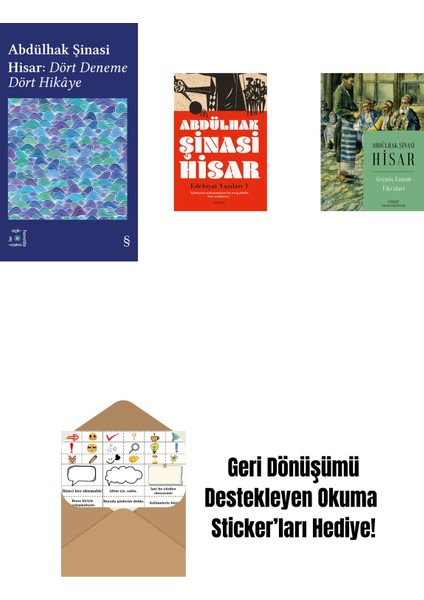 Everest Açıkhava 42 - Dört Deneme Dört Hikâye + Edebiyat Yazıları - 1 + Geçmiş Zaman Fıkraları + Okuma Sticker'ları