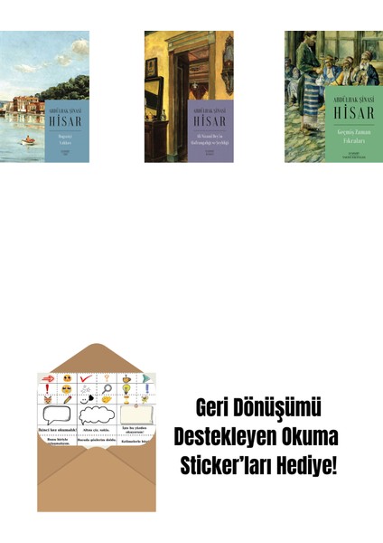 Boğaziçi Yalıları (Kitap Boy) + Ali Nizami Bey’in Alafrangalığı ve Şeyhliği (Kitap Boy) + Geçmiş Zaman Fıkraları + Okuma Sticker'ları