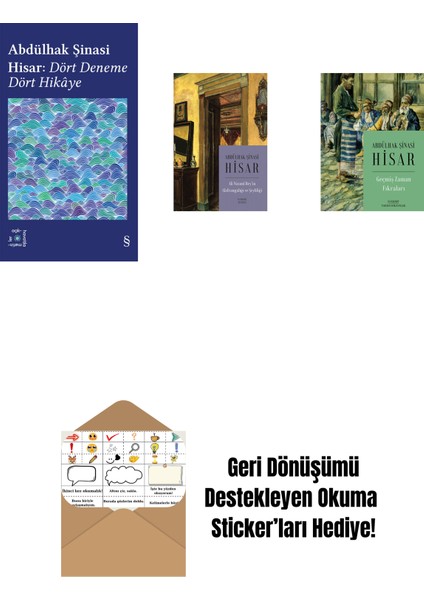 Everest Açıkhava 42 - Dört Deneme Dört Hikâye + Ali Nizami Bey’in Alafrangalığı ve Şeyhliği (Kitap Boy) + Geçmiş Zaman Fıkraları + Okuma Sticker'ları