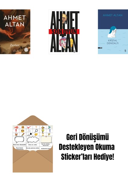 Zarlar + Son Oyun + Kristal Denizaltı + Okuma Sticker'ları