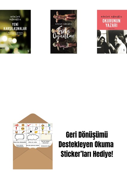 Yeni Karşılaşmalar + Toplu Oyunlar (Ciltli) + Okurunun Yazarı + Okuma Sticker'ları