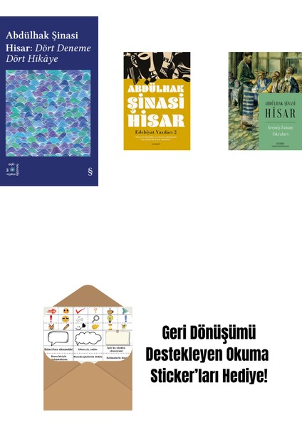 Everest Açıkhava 42 - Dört Deneme Dört Hikâye + Edebiyat Yazıları 2 + Geçmiş Zaman Fıkraları + Okuma Sticker'ları