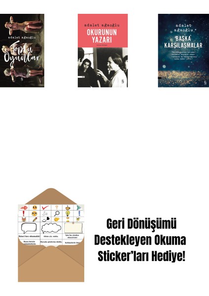 Toplu Oyunlar (Ciltli) + Okurunun Yazarı + Başka Karşılaşmalar + Okuma Sticker'ları