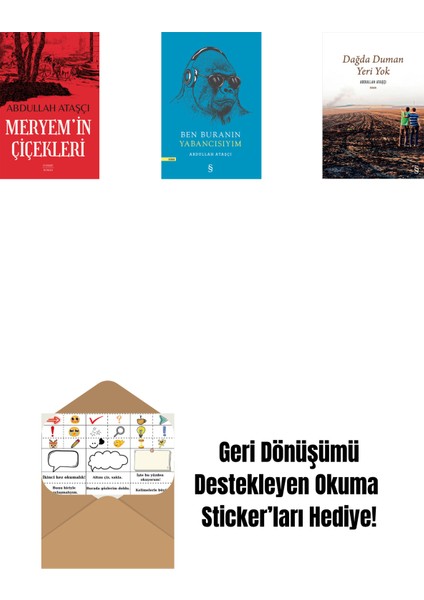 Meryem’in Çiçekleri + Ben Buranın Yabancısıyım + Dağda Duman Yeri Yok + Okuma Sticker'ları