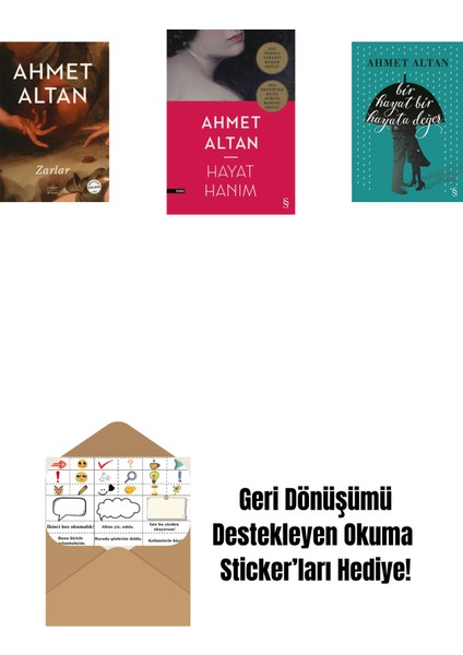 Zarlar + Hayat Hanım + Bir Hayat Bir Hayata Değer + Okuma Sticker'ları