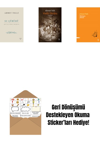 Su Çürüdü (Ciltli) + Vedâ Divânı (Bez Ciltli) + Bakışın Senin + Okuma Sticker'ları