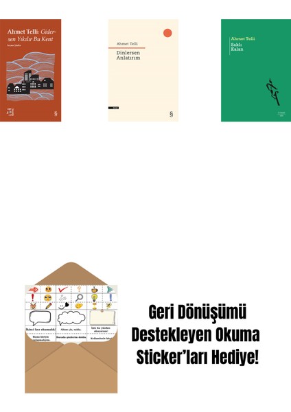 Everest Açıkhava 21 - Gidersen Yıkılır Bu Kent + Dinlersen Anlatırım + Saklı Kalan + Okuma Sticker'ları