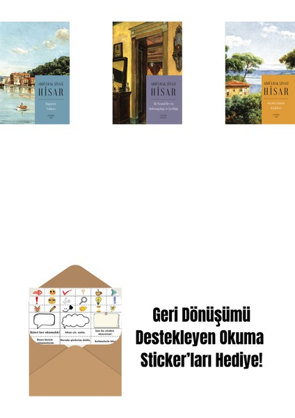 Boğaziçi Yalıları (Kitap Boy) + Ali Nizami Bey’in Alafrangalığı ve Şeyhliği (Kitap Boy) + Geçmiş Zaman Köşkleri (Kitap Boy) + Okuma Sticker'ları