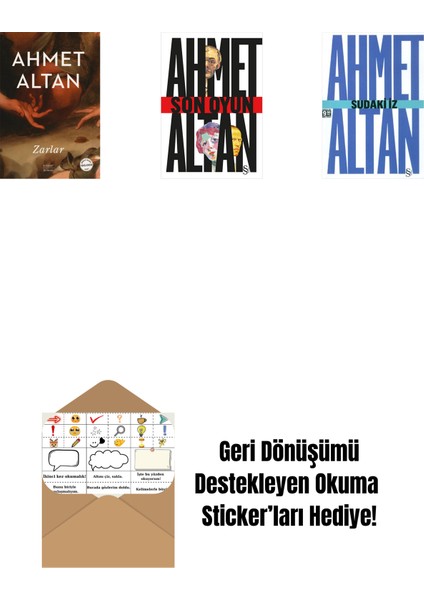 Zarlar + Son Oyun + Sudaki Iz (Cep Boy) + Okuma Sticker'ları