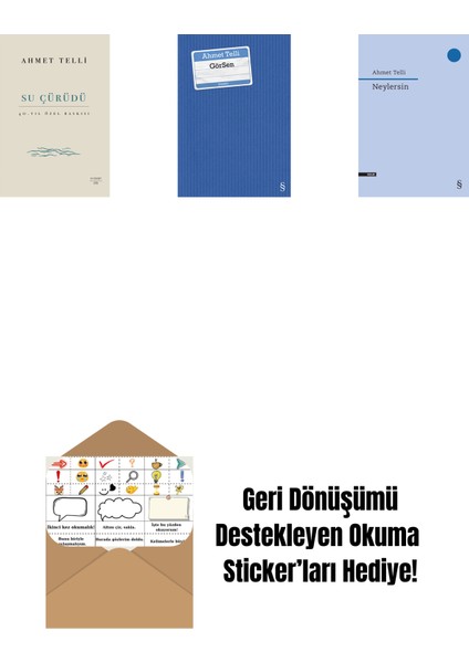 Su Çürüdü (Ciltli) + Görsen + Neylersin + Okuma Sticker'ları