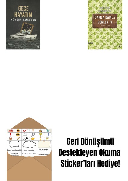 Gece Hayatım + Damla Damla Günler 4 + Okuma Sticker'ları