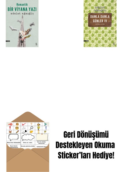 Romantik Bir Viyana Yazı + Damla Damla Günler 4 + Okuma Sticker'ları