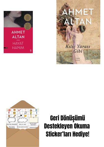 Hayat Hanım + Kılıç Yarası Gibi + Okuma Sticker'ları