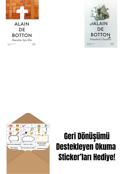 Ateistler Için Din + Felsefenin Tesellisi + Okuma Sticker'ları