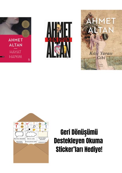 Hayat Hanım + Son Oyun + Kılıç Yarası Gibi + Okuma Sticker'ları