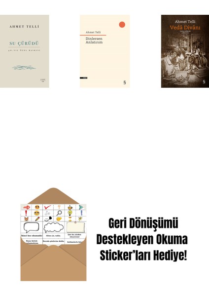 Su Çürüdü (Ciltli) + Dinlersen Anlatırım + Vedâ Divânı (Bez Ciltli) + Okuma Sticker'ları