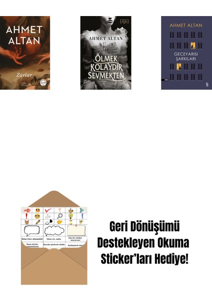 Zarlar + Ölmek Kolaydır Sevmekten + Geceyarısı Şarkıları + Okuma Sticker'ları
