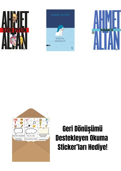 Son Oyun + Kristal Denizaltı + Sudaki Iz (Cep Boy) + Okuma Sticker'ları
