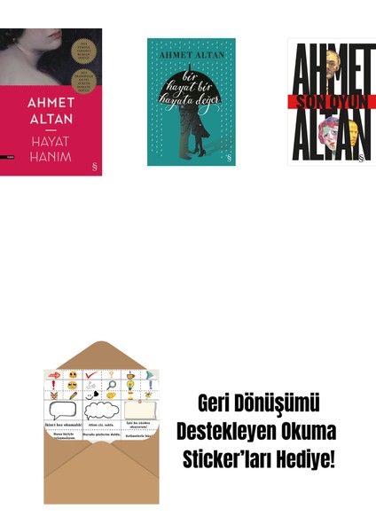 Hayat Hanım + Bir Hayat Bir Hayata Değer + Son Oyun + Okuma Sticker'ları