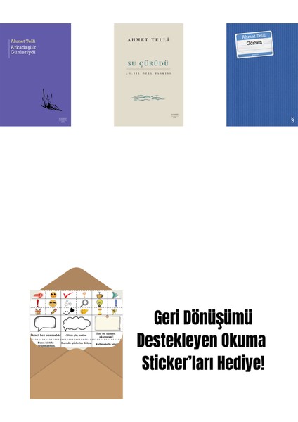 Arkadaşlık Günleriydi + Su Çürüdü (Ciltli) + Görsen + Okuma Sticker'ları